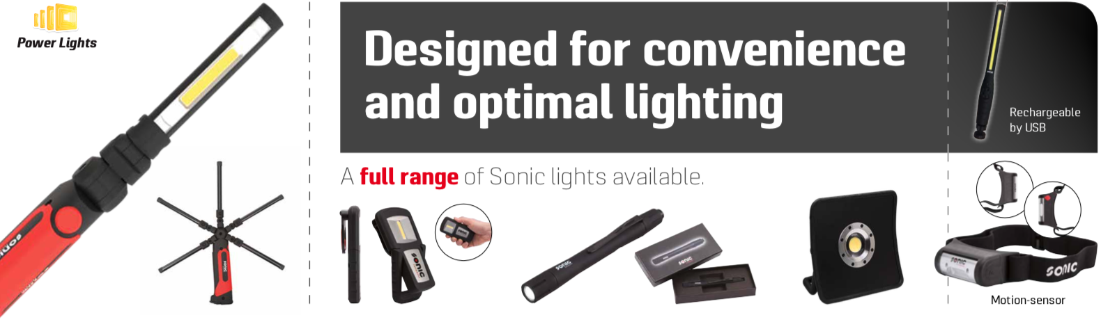 sonic work lights