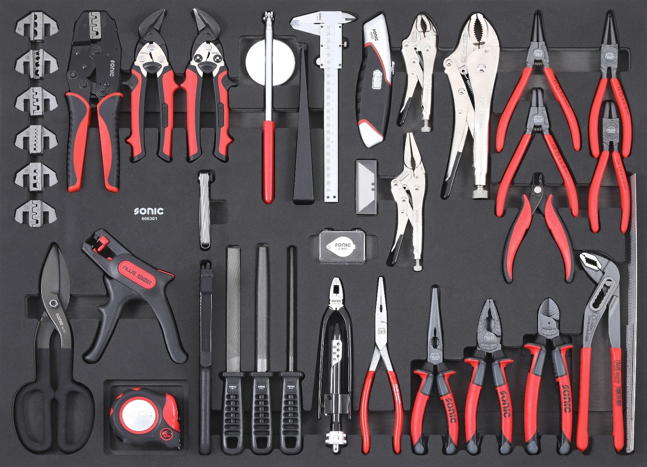 Pliers, Cutting and File Set